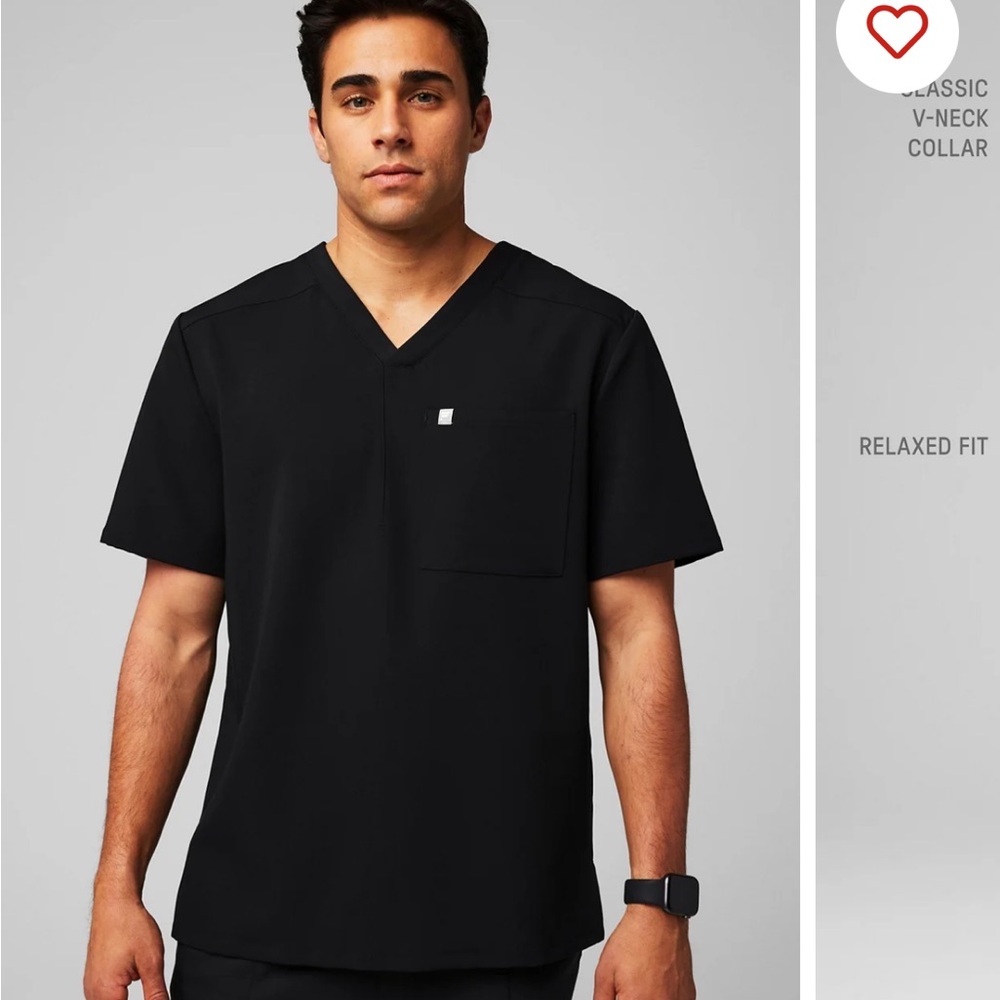 Helix 1-Pocket Scrub Top